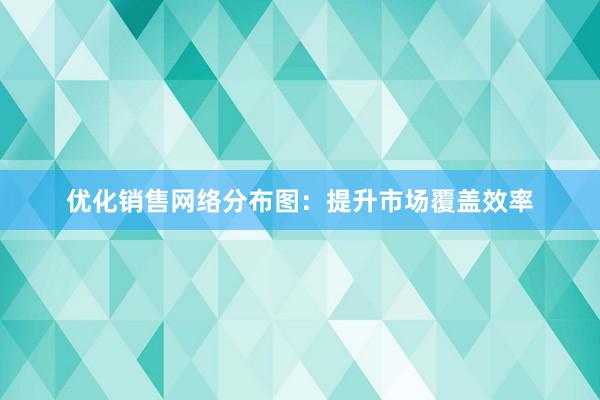 优化销售网络分布图：提升市场覆盖效率